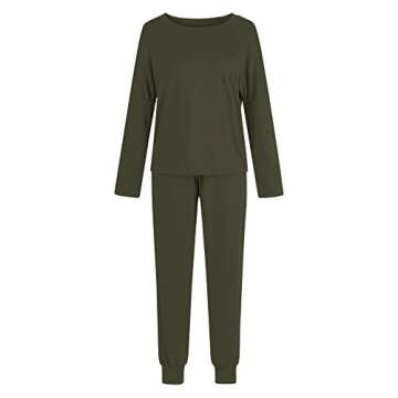 Pink Queen Women's Stylish Army Green Sweatsuit Set