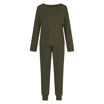 Pink Queen Women's Stylish Army Green Sweatsuit Set