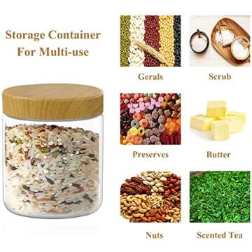 Clear 8 Oz Plastic Jars for Kitchen Storage Solutions