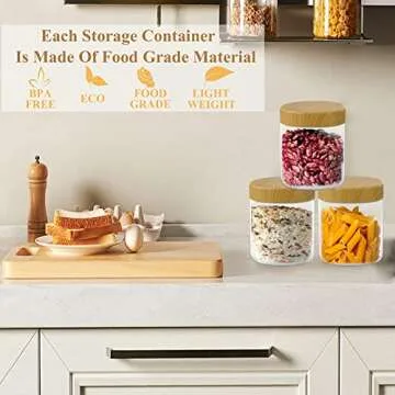 Clear 8 Oz Plastic Jars for Kitchen Storage Solutions