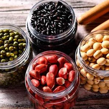 Clear 8 Oz Plastic Jars for Kitchen Storage Solutions