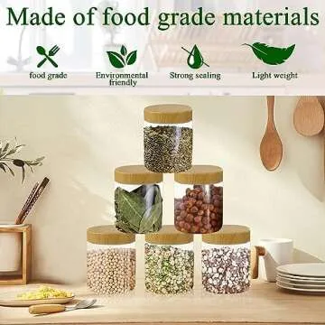 Clear 8 Oz Plastic Jars for Kitchen Storage Solutions