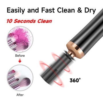 JZLUCKY Makeup Brush Cleaner and Dryer – Fast & Efficient