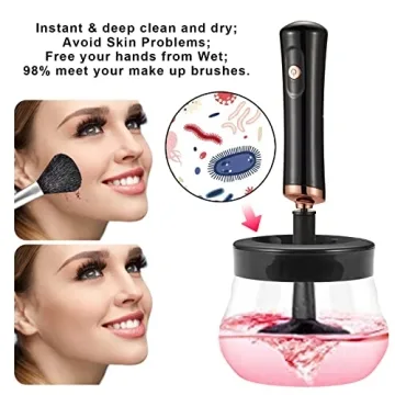JZLUCKY Makeup Brush Cleaner and Dryer – Fast & Efficient