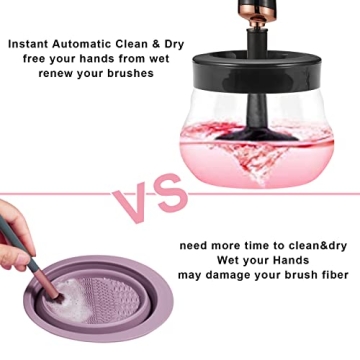 JZLUCKY Makeup Brush Cleaner and Dryer – Fast & Efficient