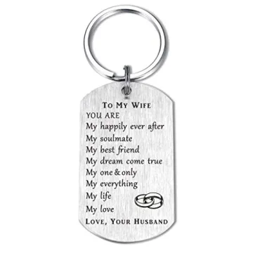 Romantic Birthday Gifts for Wife - Meaningful Keychain