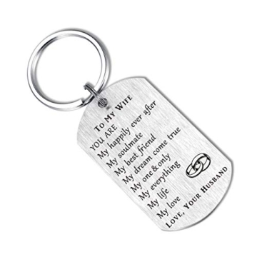 Romantic Birthday Gifts for Wife - Thoughtful Keychain