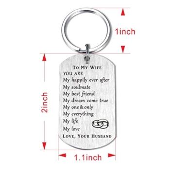 Romantic Birthday Gifts for Wife - Thoughtful Keychain