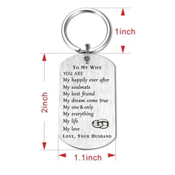 Romantic Birthday Gifts for Wife - Thoughtful Keychain