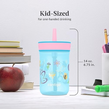Durable Spill-Proof Tumblers for Kids - 14 oz. Fun Designs