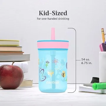 Durable Spill-Proof Tumblers for Kids - 14 oz. Fun Designs