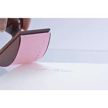 Herbin Hb25000 Elban Ink Sucking Stamp Blotter Wooden Refill Paper Included (With Fountain Pen, Glass Pen, Dip Pen)