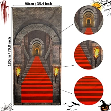 3D Medieval Halloween Door Banner for Parties