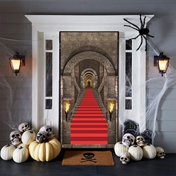 3D Medieval Halloween Door Banner for Parties