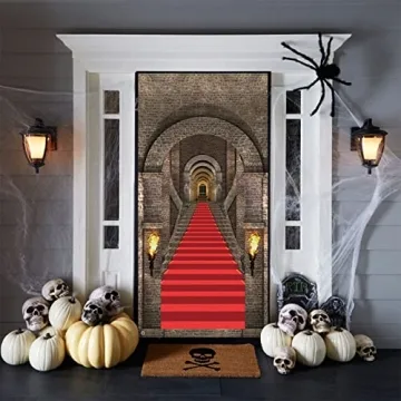 3D Medieval Halloween Door Banner for Parties