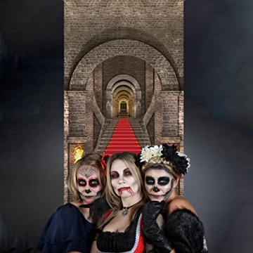 3D Medieval Halloween Door Banner for Parties