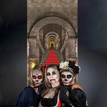 3D Medieval Halloween Door Banner for Parties