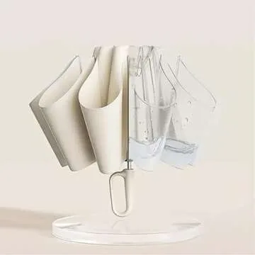 Ring Buckle Umbrella, Reflective Safety Strip, Sturdy Windproof, Travel Portable, Compact Small Travel Umbrella, Portable Folding Umbrella (Gray)