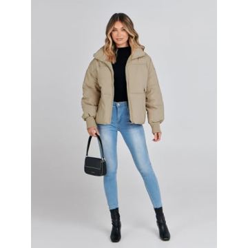 Stylish MEROKEETY Women's Winter Puffer Jacket for Comfort
