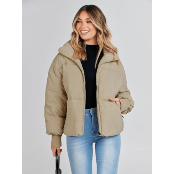 Stylish MEROKEETY Women's Winter Puffer Jacket for Comfort