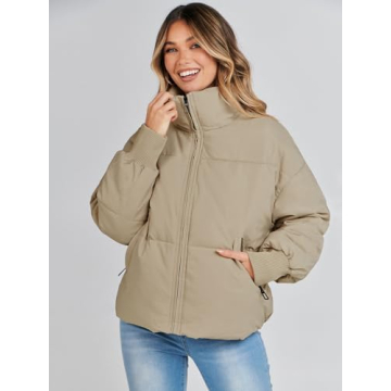 Stylish MEROKEETY Women's Winter Puffer Jacket for Comfort