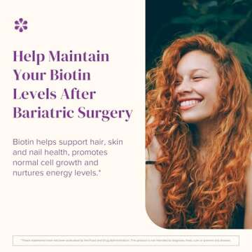 BariMelts Biotin 5000mcg, 90 Fast-Dissolving Tablets (3-Month Supply), Sugar-Free Bariatric Vitamins for Women, Natural Strawberry Flavor​