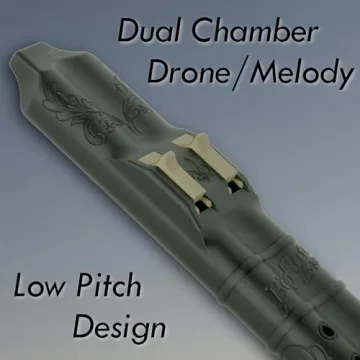 BAFlute Native American Style Drone Flute, F# 432Hz