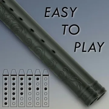 BAFlute Native American Style Drone Flute, F# 432Hz