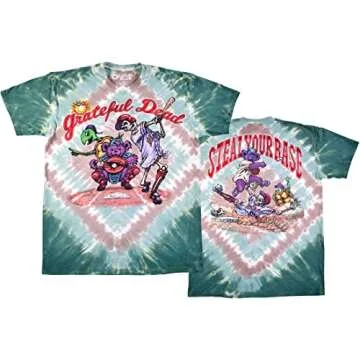 Liquid Blue Men's Standard Grateful Dead Spring Training Baseball, Tie Dye, X-Large