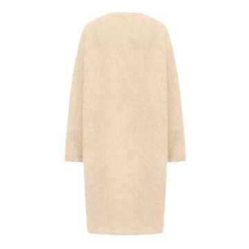 Vacation Outfits for Women Womens Fuzzy 3 Piece Fleece Open Front Cardigan Outfits Warm Crop Tops and Shorts Pajamas Loungewear Sets Khaki