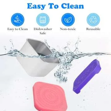 4 Pack Stainless Steel Kids Snack Containers - Leak Proof & Stackable