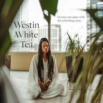 Westin Mini Home Diffuser & Fragrance Refill - Plug in Wall Diffuser - Luxury Hotel Collection - Aromatherapy - Notes of White Tea, Cedar, Vanilla - Signature White Tea Scent