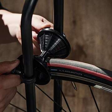 BikeHand Bike Floor Stand Parking Rack Stand - for 24"-29" Mountain MTB & Road Bikes Bicycles Indoor Outdoor Garage Storage - Classic for 1 Bike