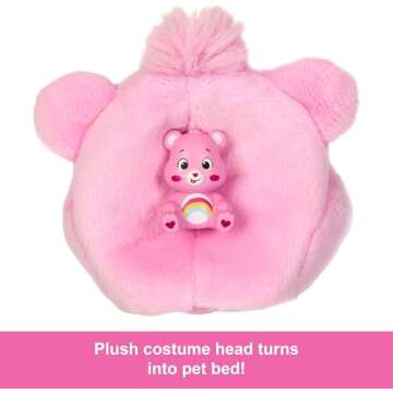 Barbie Cutie Reveal Doll & Accessories, Care Bears Series, Fashion Doll with Cheer Bear Plush Costume & 10 Surprises Including Color Change & Mini Bear