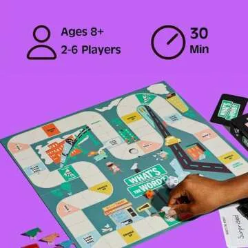 What's The Word? Fun Word Board Game for Ages 8+