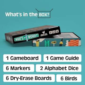 What's The Word? Fun Word Board Game for Ages 8+