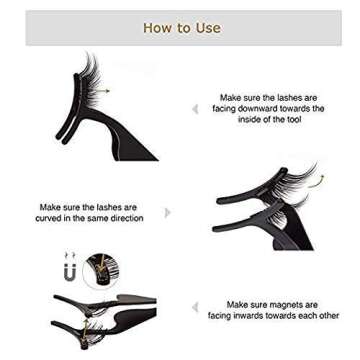 VASSOUL Dual Magnetic Eyelashes with Applicator for Effortless Beauty