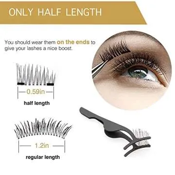 VASSOUL Dual Magnetic Eyelashes with Applicator for Effortless Beauty