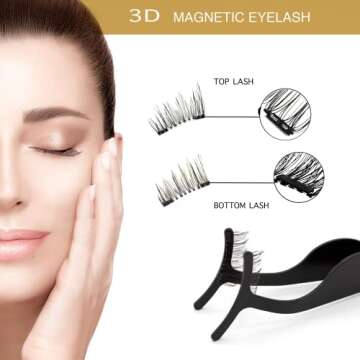 VASSOUL Dual Magnetic Eyelashes with Applicator for Effortless Beauty