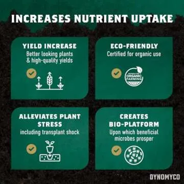 DYNOMYCO Mycorrhizal Inoculant – Plant Growth & Root Treatment – Concentrated Mycorrhiza Formula – Boosts Nutrient – Mycorrhizae Plant Food for Resilience, Root Strength & Fertilizer (100g / 3.5oz)