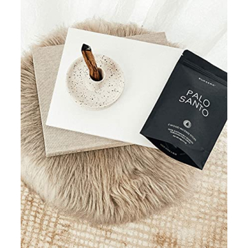 Bursera Palo Santo Sticks, Tree Planted with Every Order, 100% Natural, Ethical & Sustainable, 5-Pack Authentic Real Palo Santo Wood Incense Sticks from Peru for Aromatherapy, Smudging