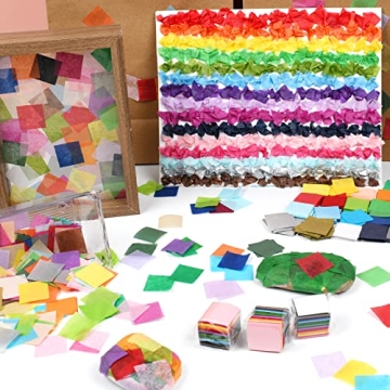 Simetufy 5400 PCS Colorful Tissue Paper Squares for Crafts