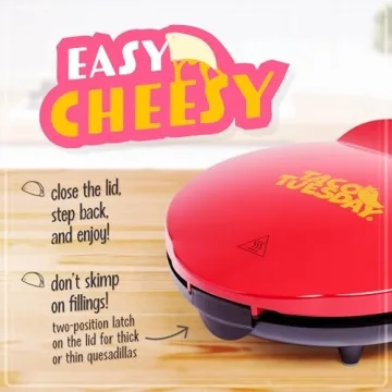 Taco Tuesday Deluxe 10-inch 6-Wedge Quesadilla Maker