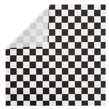 Juvale 144 Piece Race Car Birthday Party Supplies with Checkered Flag Plates, Napkins, Cups, and Cutlery (Serves 24)