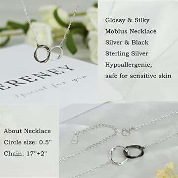 Sereney Easter Gifts for Mom from Son, Birthday Gifts for Mom from Son, Mother Son Necklace 925 Sterling Silver as Mom Birthday Gifts from Son, Mom Son Jewelry Gifts