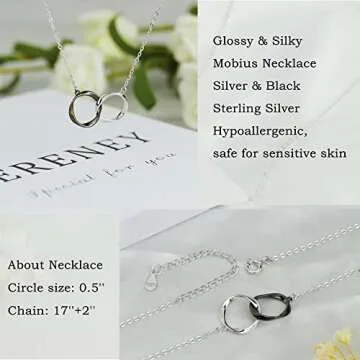 Sereney Easter Gifts for Mom from Son, Birthday Gifts for Mom from Son, Mother Son Necklace 925 Sterling Silver as Mom Birthday Gifts from Son, Mom Son Jewelry Gifts