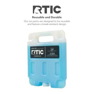 RTIC Reusable Cooler Ice Packs - Long-Lasting & Break-Resistant