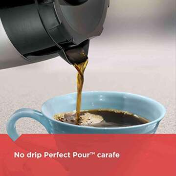 Black+Decker Thermal Coffee Maker, 12 Cup, Programmable, Digital Controls, Black And Silver, CM2036SC