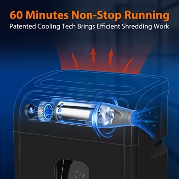 VidaTeco 14-Sheet Micro Cut Paper Shredder for Home Office