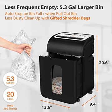 VidaTeco 14-Sheet Micro Cut Paper Shredder for Home Office